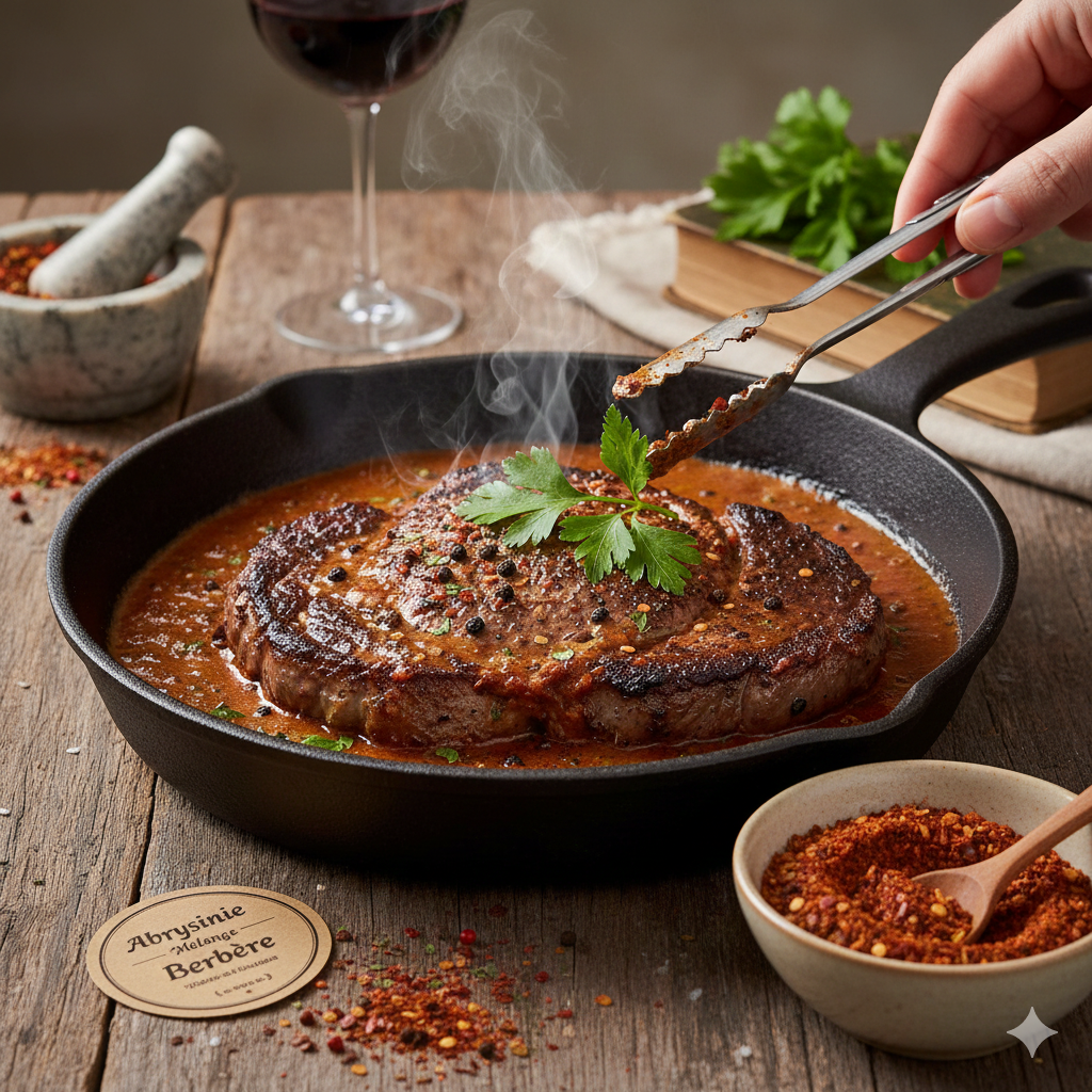 Sublimez votre entrecôte avec une sauce au Berbèré